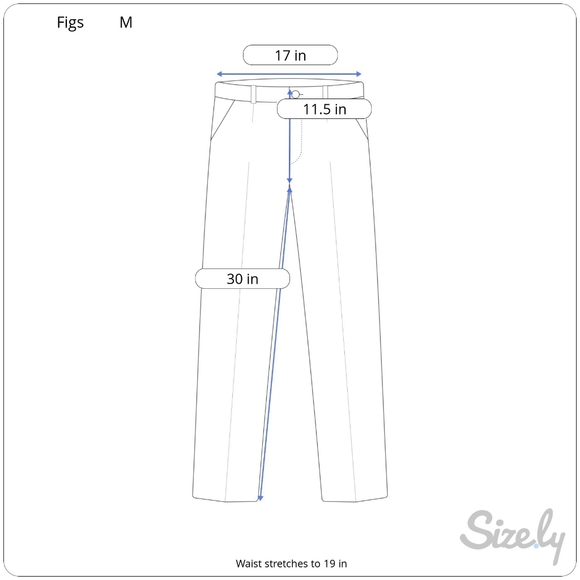 FIGS Technical Collection Men's Cairo Cargo Scrub Pants Size Medium Royal Blue - Picture 12 of 12